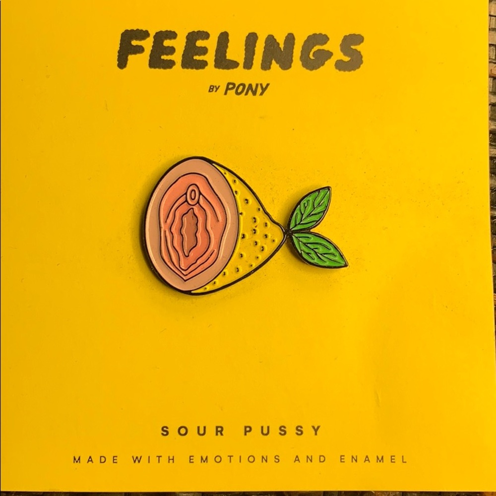 Pony Sour Pussy Lemon Pin